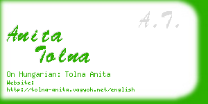 anita tolna business card